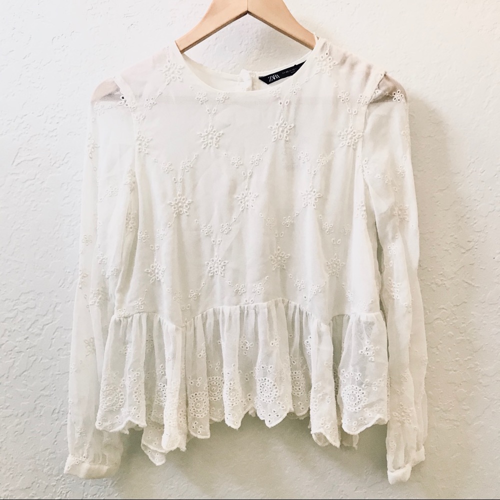 NWT Zara Top | White Lace
